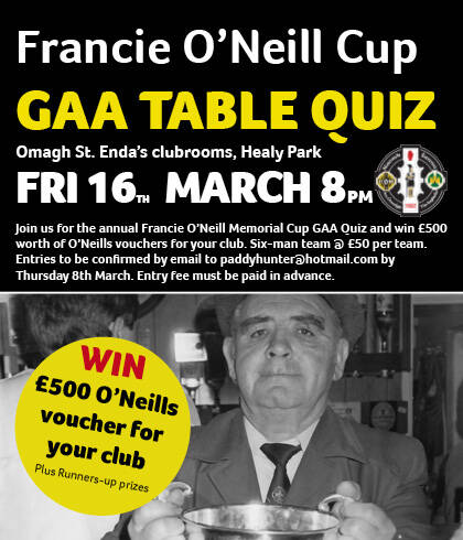 GAA Quiz are You Up For The Challenge