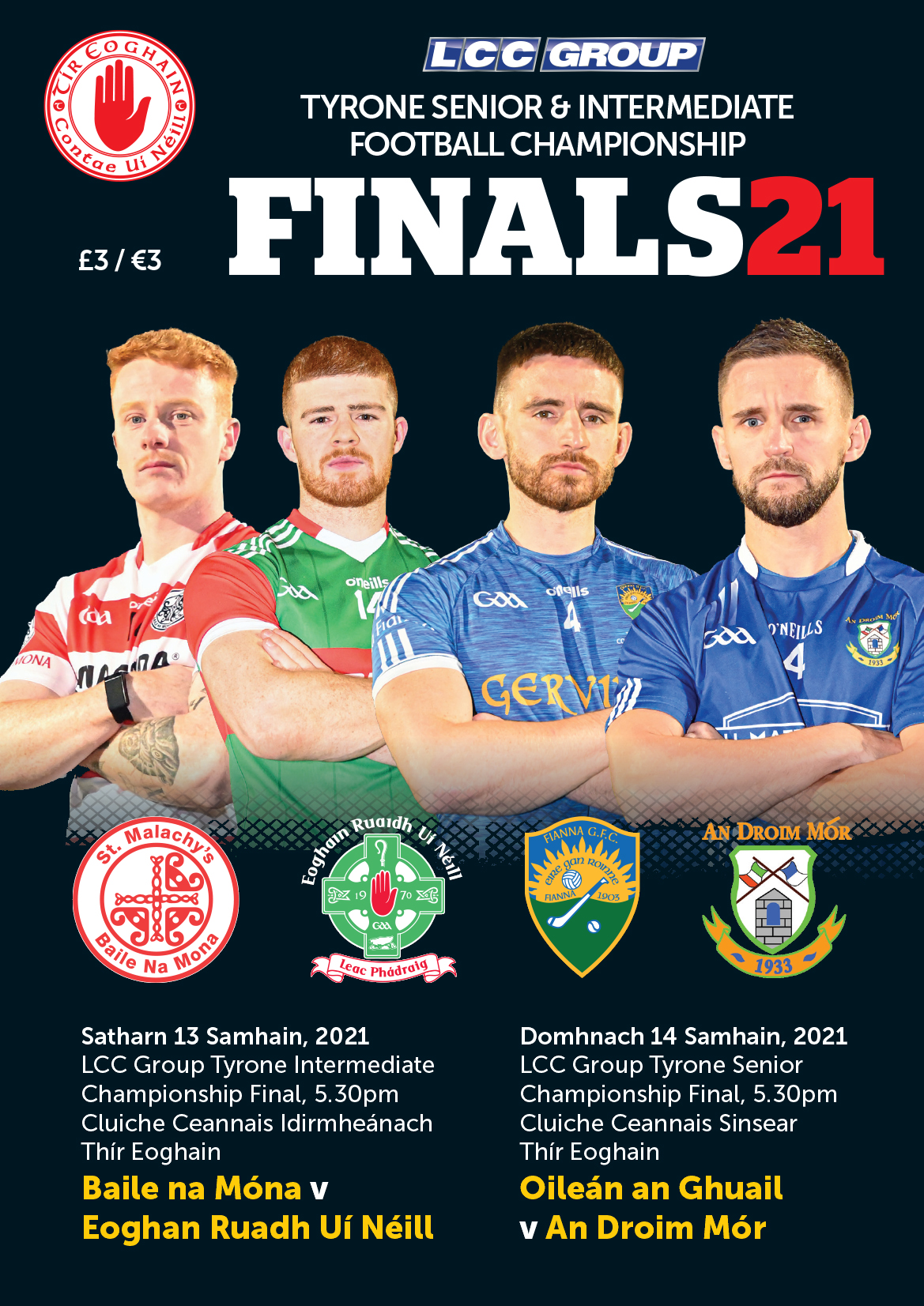 A Souvenir Bumper Edition Match programme is produced for the Senior & Intermediate County Finals.