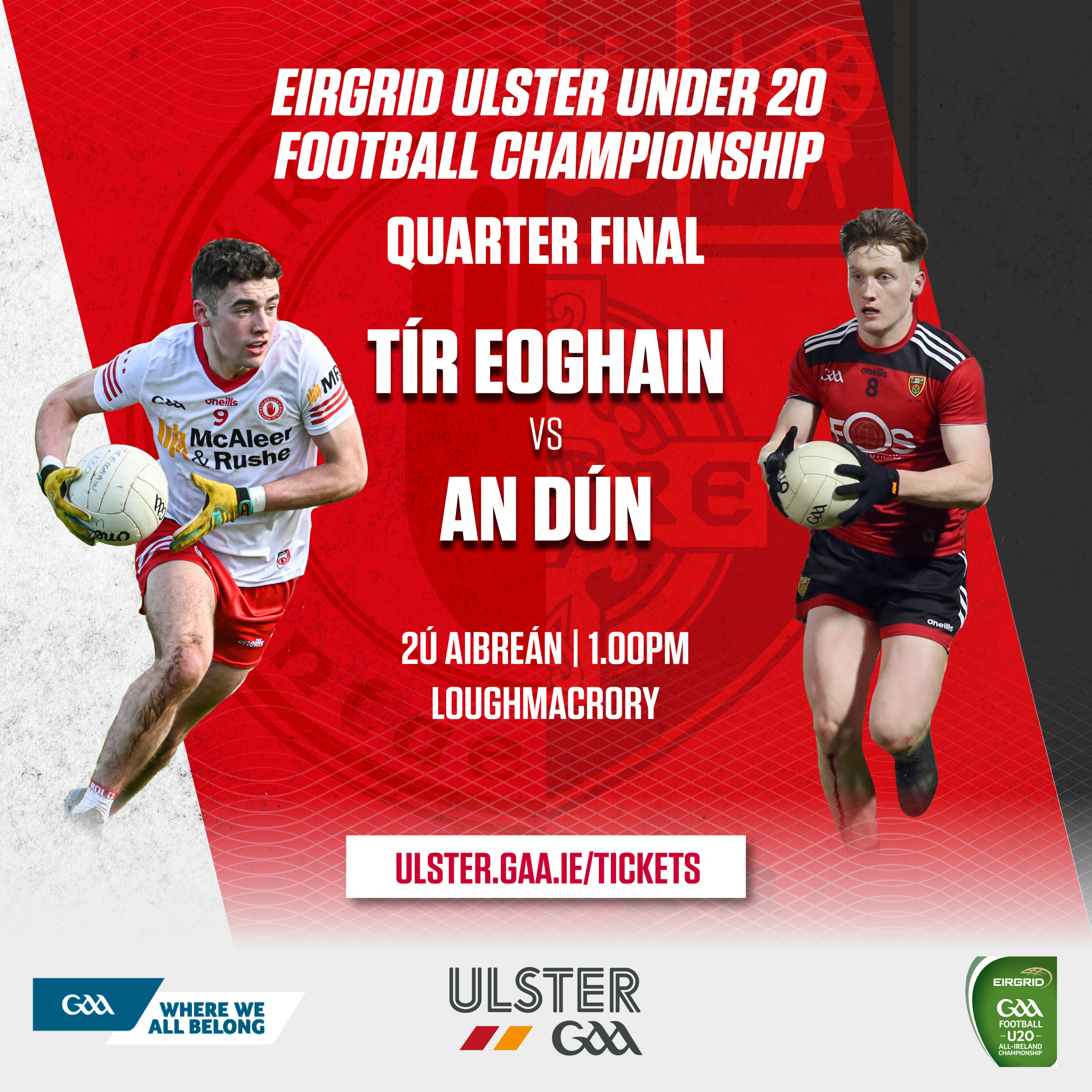Tickets for Ulster U20 Championship Fixture