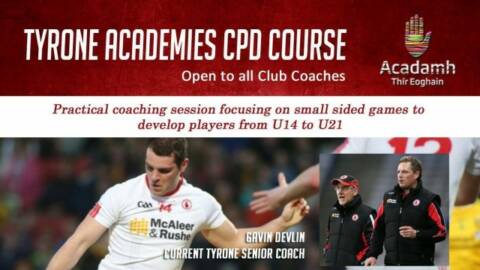 Academy Tyrone CPD Course – Wednesday 18th in Strabane