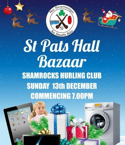 Shamrocks Bazaar Sunday 13th December