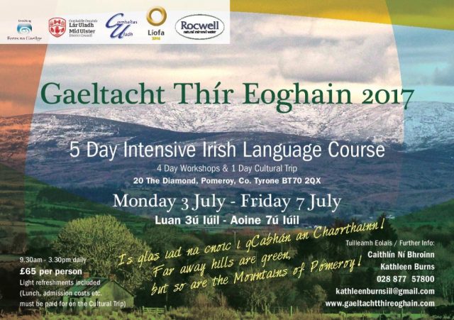 Irish Language events Summer 2017