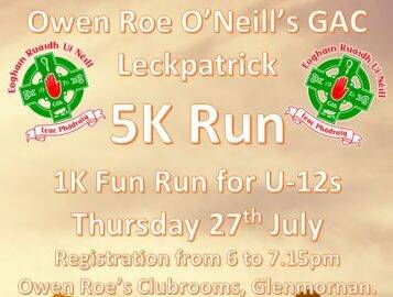 Owen Roes 5K this Thursday 27 July