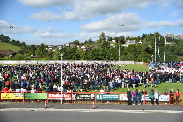Huge numbers at Dungannon Vigil