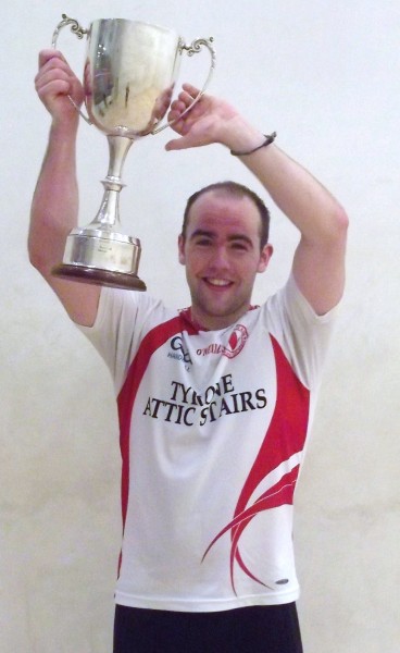 Barry Devlin with the Hugh Duff Cup
