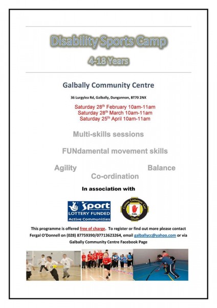 Disability Sports Camp Flyer