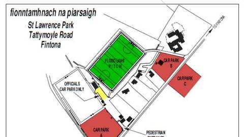 Parking Arrangements for tonight’s match in Fintona
