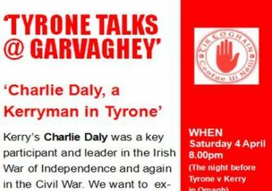 Tyrone Talks @ Garvaghey – this Saturday night