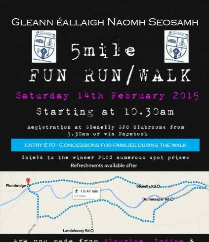 Glenelly 5 Mile Run/Walk Saturday 14th February