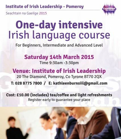 Irish Language Course this Saturday