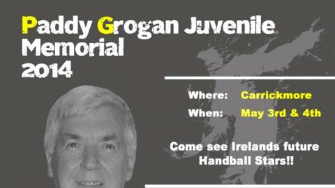 Handball – Paddy Grogan Memorial tournament this weekend