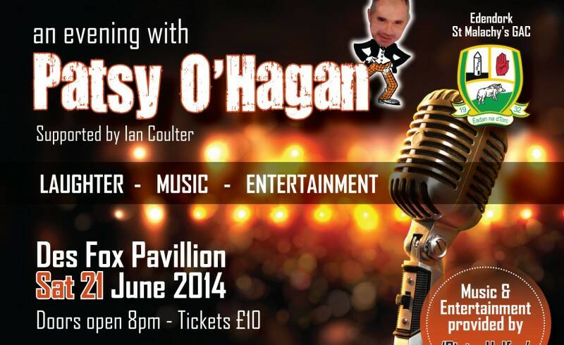 Edendork St Malachy’s – An evening with Patsy O’Hagan 21st June