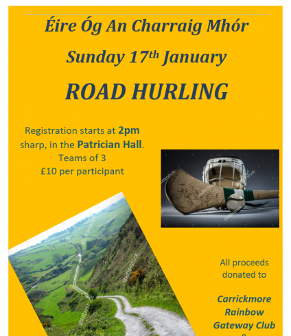Eire Óg’s annual road hurling this Sunday at 2pm