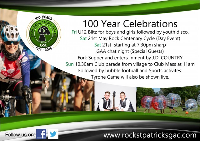 Rock St Patrick’s Centenary celebrations