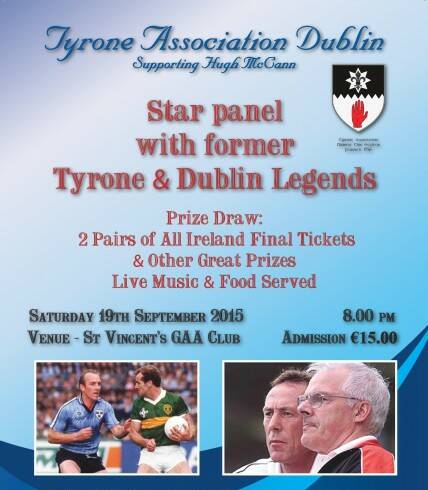 Tyrone Association Dublin chat night this Saturday
