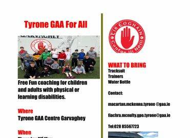 GAA Coaching for All Opportunity (See Details)
