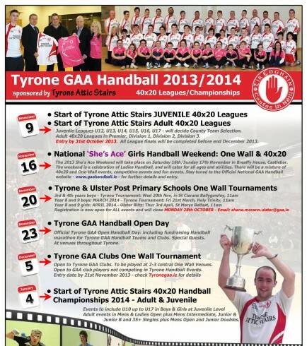Exciting new GAA Handball season in Tyrone to start