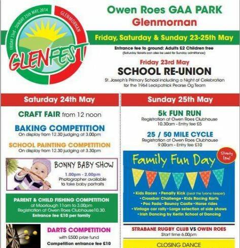 Glenfest 23-25 May @ Owen Roes GFC