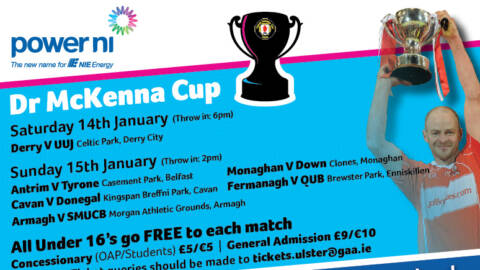 Power NI McKenna Cup Fixtures