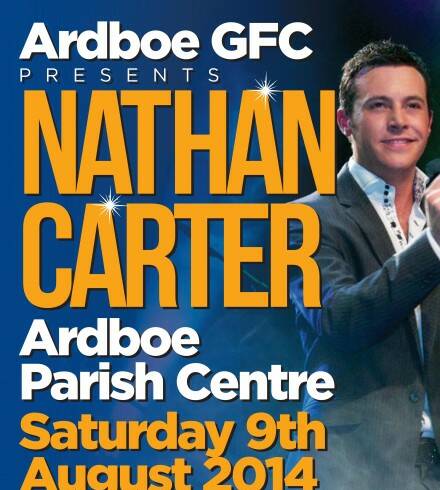 Ardboe GFC present Nathan Carter this Saturday