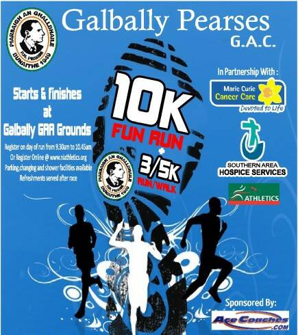 Galbally Pearses 10/5/3K fun run walk – 6th October