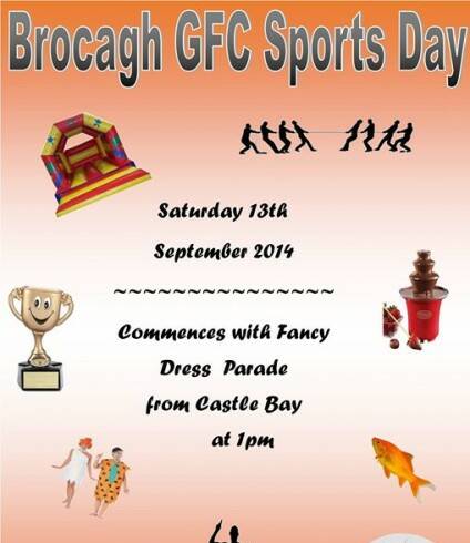 Brocagh GFC Sports Day – Saturday 13th September