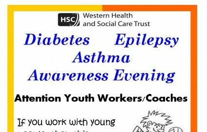Asthma Epilepsy and Diabetes Awareness evening for coaches