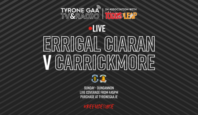Tyrone GAA TV Live Action from Errigal Ciaran V An Charraig Mhór Senior S-Final